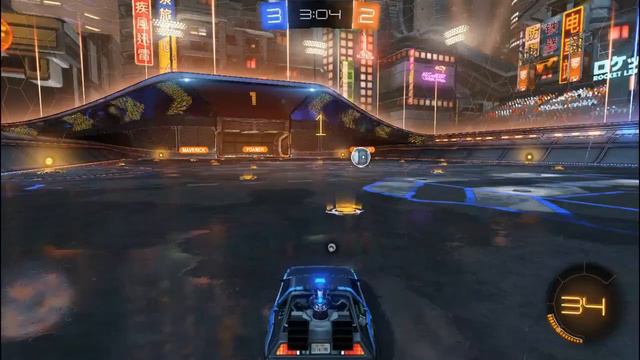 Delorean Time Machine from Back to the Future at Rocket League PC Gameplay смотреть онлайн
