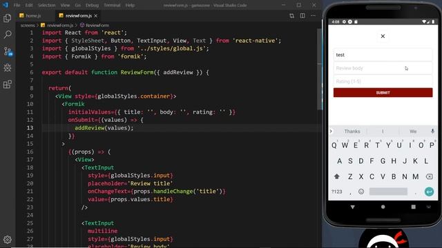 React Native Tutorial #31 - Formik Forms (part 2) смотреть онлайн