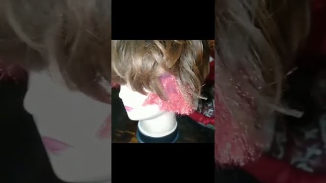 trimming red curly hair and add on wig hair on top hair смотреть онлайн