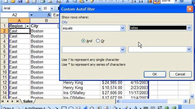 Excel 2003 Tutorial Using the Custom AutoFilter Microsoft Training Lesson 27.3 смотреть онлайн
