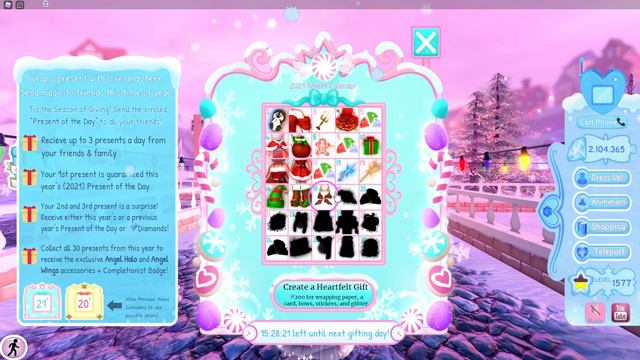 DAY 18! New ADVENT ITEM is so pretty!! Royale High Christmas 2021 смотреть онлайн
