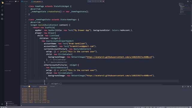 Flutter SDK Tutorial - Building a Beautiful Sliding Side Menu Using a Drawer смотреть онлайн