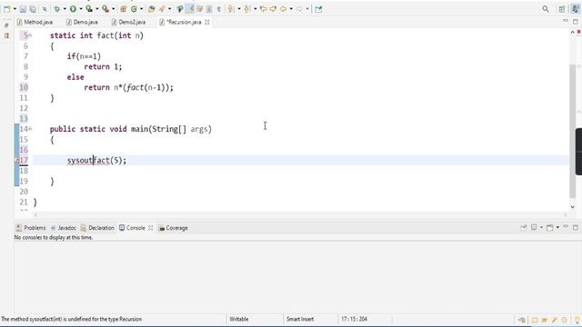 Java Recursion in Hindi | Factorial Program - Tutorial #31 смотреть онлайн