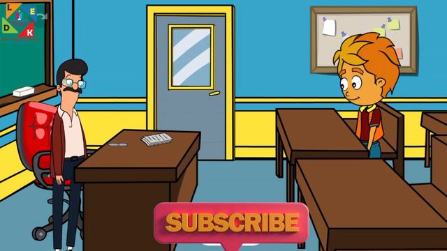 Conversation - A new Student and a Teacher, #englishspoken #cartoon #animation смотреть онлайн