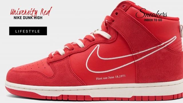 UNIVERSITY RED FIRST USE 2021 Nike Dunk High SE DETAILED LOOK + PRICE смотреть онлайн