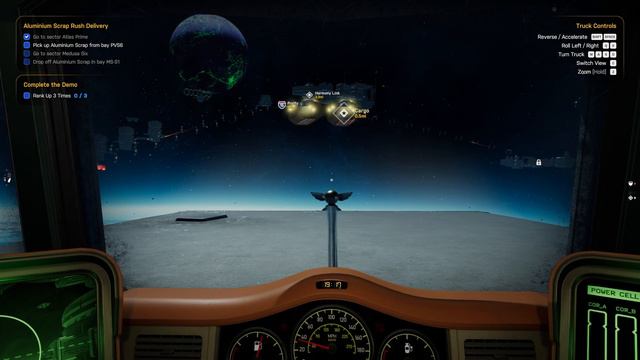 Star Trucker / ETS в космосе / Дальнобойщики / первый взгляд на демо смотреть онлайн