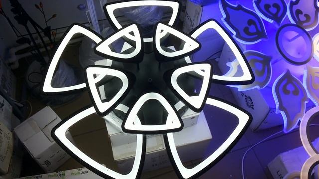 Обзор Светодиодной люстры.Режимы работы.Настройка люстры пультом! смотреть онлайн