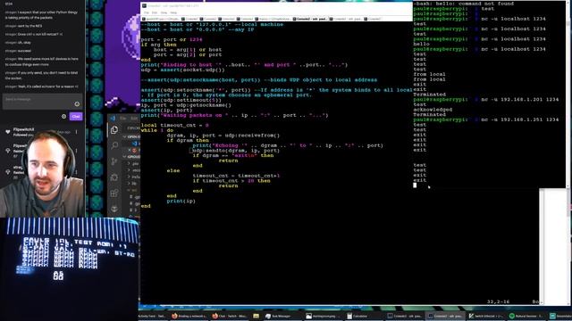 NES wifi cart dev ESP8266 NESnet stream #12: LuaSocket UDP & TCP server running on RPi смотреть онлайн