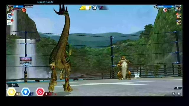 Jurassic World The Game -Moded Battles - 3 Dinosaurs vs 8 Dinosaurs -Aquatic Arena -Dinosaurs Fight смотреть онлайн