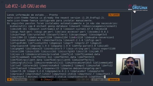 Atualizando Debian - Curso GNU Linux - Lab GNU #32 - Lab ao vivo. смотреть онлайн