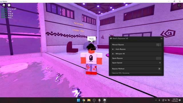 (PATCHED) Roblox Chat Bypass GUI [PASTEBIN] смотреть онлайн