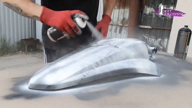 Покраска мотоцикла баллончиками. Покраска монтаной. Покраска своими руками. Art.Balonnn смотреть онлайн