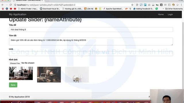 [YII2 - BACKEND] BÀI 9. QUẢN LÝ SLIDER P2 смотреть онлайн