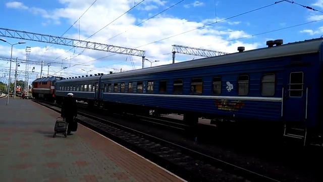 ТЭП70 0375 с поездом № 649 Минск - Могилев смотреть онлайн