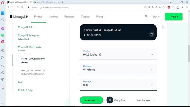 MongoDB 6.0.2. Community Server. Bases de datos NoSQL. Descargar, instalar. смотреть онлайн