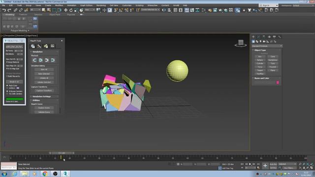 3DsMax applying scripts (fracture), using MassFX. смотреть онлайн