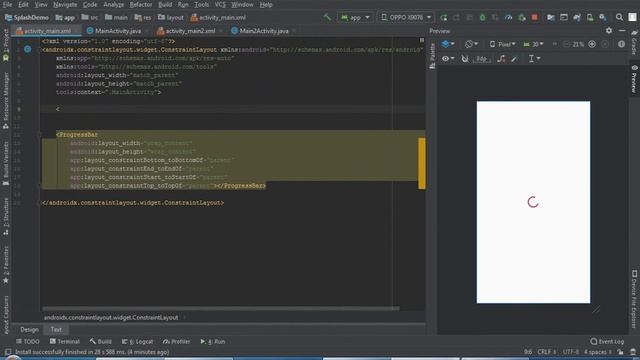 Android studio | splash screen | splash screen with logo and background image смотреть онлайн