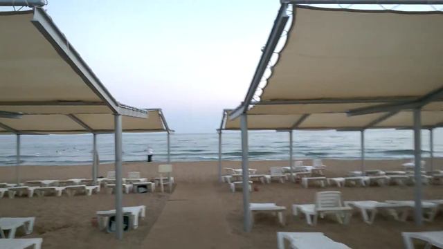 вечерний пляж отеля Club Sydelia 4 Сиде Турция evening beach at Club Sydelia 4 Hotel in Side Turke смотреть онлайн
