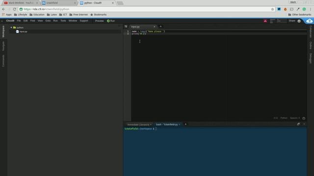 Python Zero to Hero Lesson 3 Cloud 9 Input смотреть онлайн