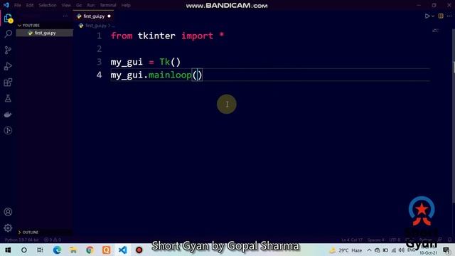 GUI using Python tkinter смотреть онлайн