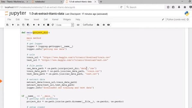 14. Data Science with Python - Script for getting Titanic Data -pt 3 смотреть онлайн