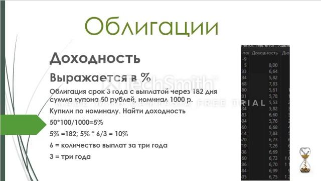 Параметры облигаций, цена, нкд, номинал, доходность смотреть онлайн