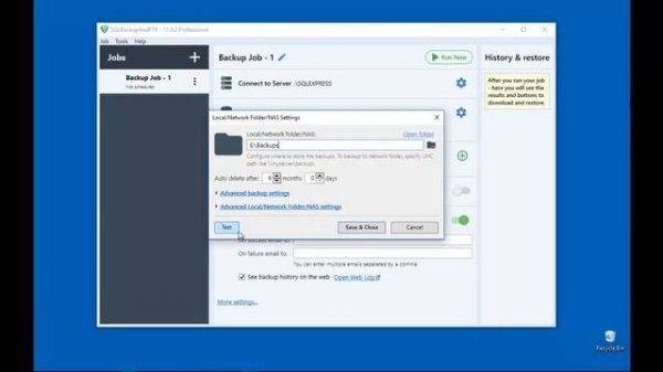 How to backup SQL Server to Local/Network Folder/NAS