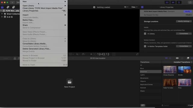 How To Fix Final Cut Pro X Import Problem | FCPX Won't Import Media Files | Paul Wright смотреть онлайн