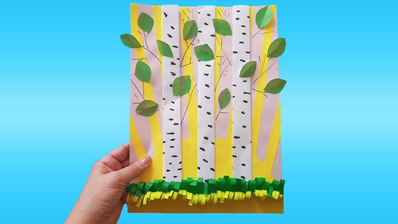 Поделка на тему весна с березками. Весенняя аппликация своими руками смотреть онлайн