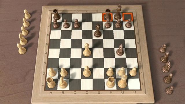 Beating Real Chess 3D Hard level Center Counter ( Scandinavian defence) смотреть онлайн