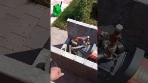 Декоративный домик для насоса абиссинской скважины.
