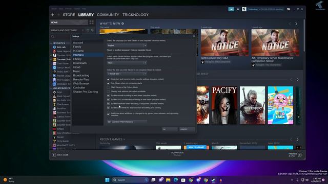 How To Enable Or Disable Hardware Acceleration In Steam