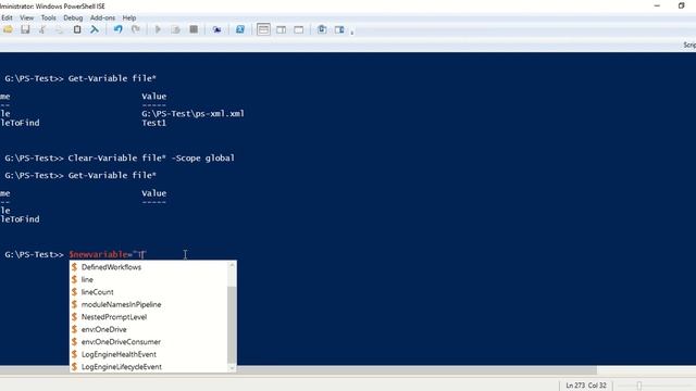 Clear-Variable | PowerShell Command смотреть онлайн