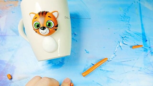 Тигр из полимерной глины / мастер класс лепки тигра смотреть онлайн