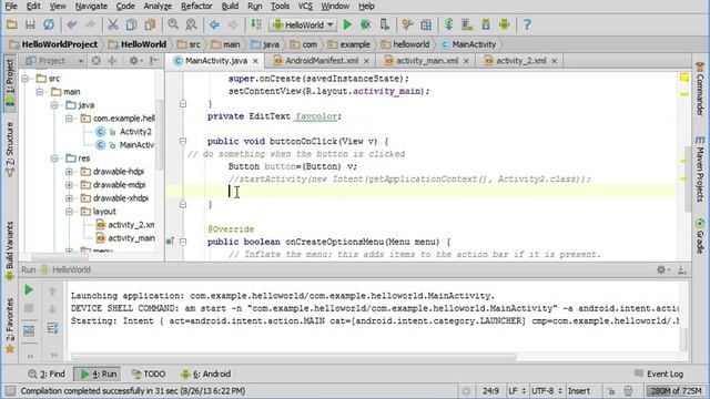 Getting User Input and Using Toast in Android Studio смотреть онлайн