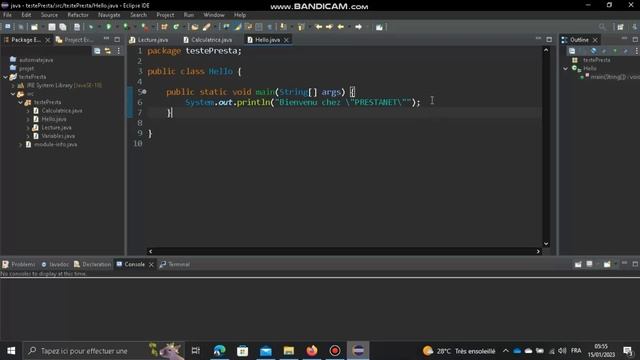 La fonction main en java | cours 17 смотреть онлайн