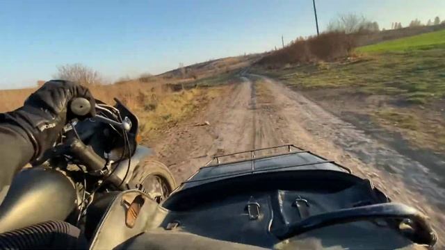 Днепр МТ 16 2 wd. Левый поворот на скорости. Sidecar crash смотреть онлайн