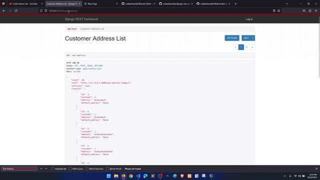#59|Add address functionality in customer panel|Multivendor Ecommerce Website Django ReactJs & DRF смотреть онлайн