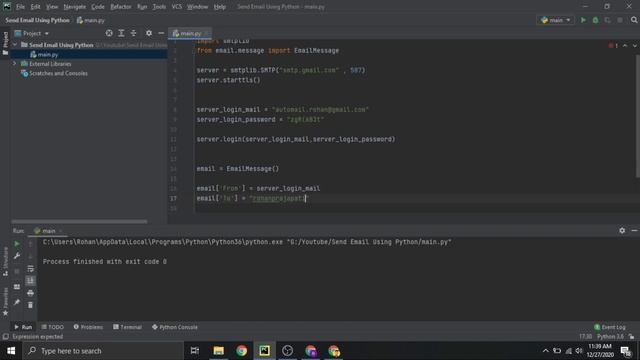 How to Send Emails Using Python | Learn Python Mail System | Code Terra | Python Tutorial in Hindi смотреть онлайн