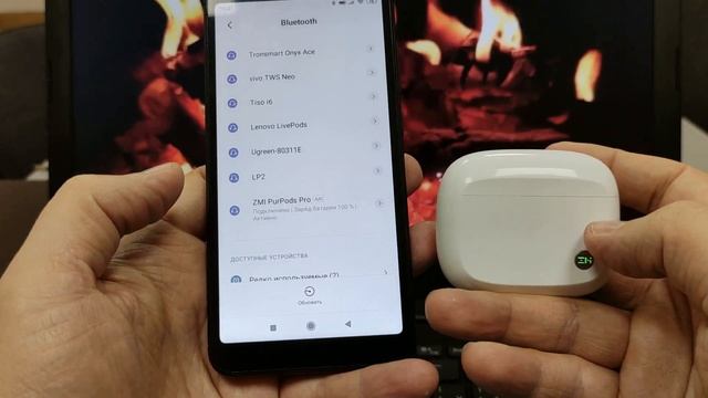 Как быстро подключить беспроводные блютуз наушники ZMi PurPods Pro к телефону Samsung, Xiaomi смотреть онлайн
