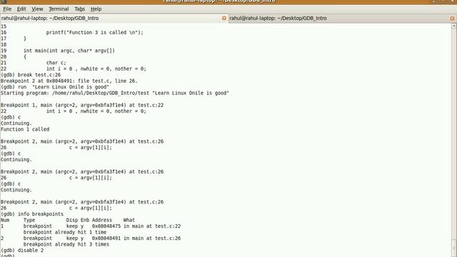 GDB Debugging: Breakpoints смотреть онлайн
