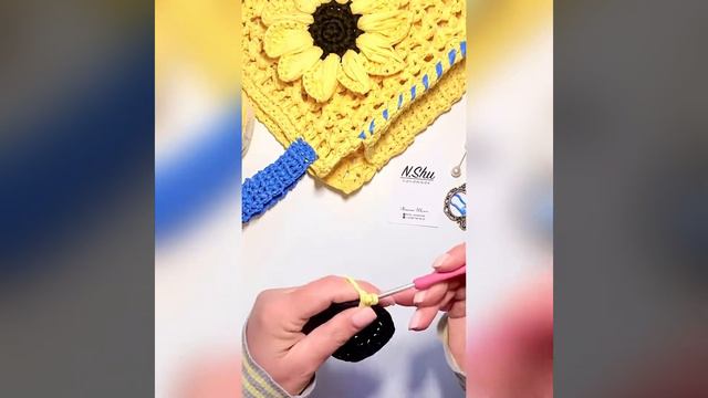 В’язання соняшника, квітки-символа України. смотреть онлайн