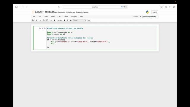Gráfico de Gantt no Python (Uma Forma) смотреть онлайн