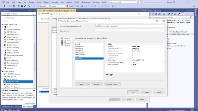 SSIS Tutorial | Load Data From Vertical Bar or Pipe Flat File to SQL Server смотреть онлайн