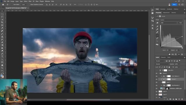 Blending & Color grading LIKE A PRO! ✅ | Cinematic Manipulation with Photoshop смотреть онлайн