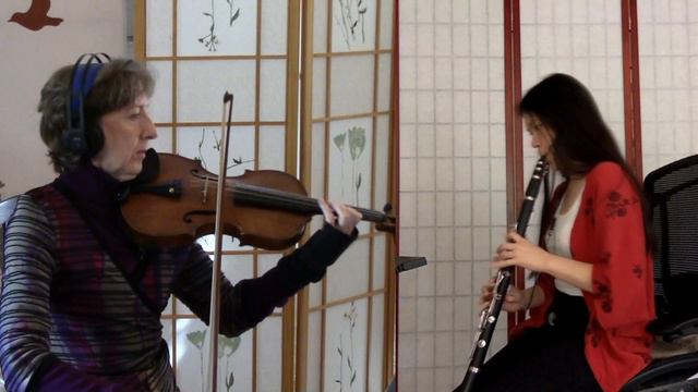 Duo 1 for Clarinet and Violin by Fuchs, Mvt 2 смотреть онлайн