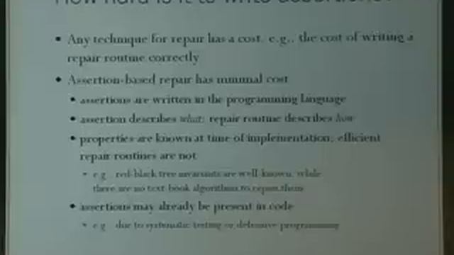 Assertion-based Repair of Complex Data Structures смотреть онлайн