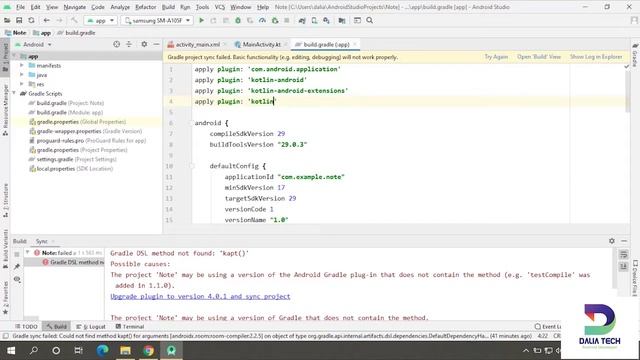 Gradle DSL method not found 'Kapt' ( Sync Issue) смотреть онлайн