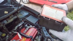 Замена воздушного фильтра Рено Меган 3 2016 1.5 dci\Replacement of the air filter Renault Megan 3