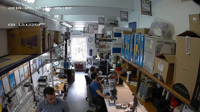 Уличная IP камера CO LS1225P Офис день.mp4 смотреть онлайн